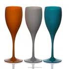 Eco-fashionable plastic goblet red wine cup with colorful picnic ,party use