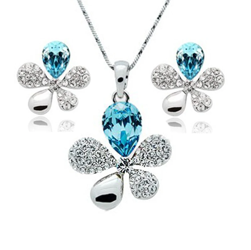 New fashion Five Leaf Crystal/Rhinestone Gold Plated Women Gifts Necklace/Earrings Jewelry Set For women Free Shipping
New fashion Five Leaf Crystal/Rhinestone Gold Plated Women Gifts Necklace/Earrings Jewelry Set For women Free Shipping