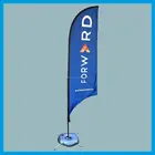 Custom made 3m telescopic fibreglass flag and pole