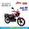 04 2019 50cc motorcycle EEC EURO 4 COC OEM 168/2013 Chinese factory euro4