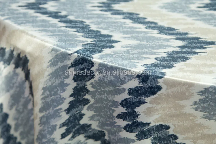 custom fancy polyester blue white patterned gingham table cloth Hot sale