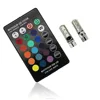 t10 5050 6smd silicone RGB with Remote Control Multi Colors Changing LED Lamp 5050 auto car led interior music dancing light t10