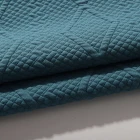 45%cotton 52%polyester 3%spandex knitted jacquard scuba fabric air layer fabric