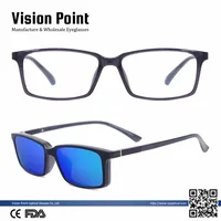 Wholesale TR90 Men Eyeglasses Rectangular Polarized