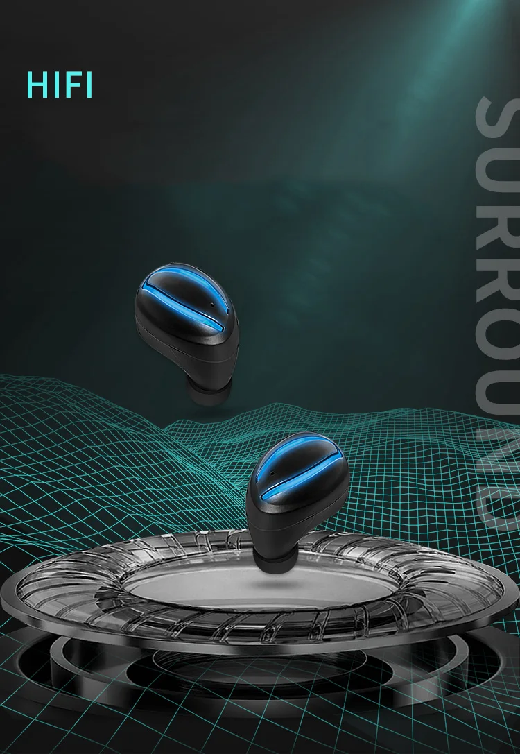 2019 Newest Sweatproof Hands-free Mini TWS Earphones BT 5.0 True Wireless Earbuds - ANKUX.COM
