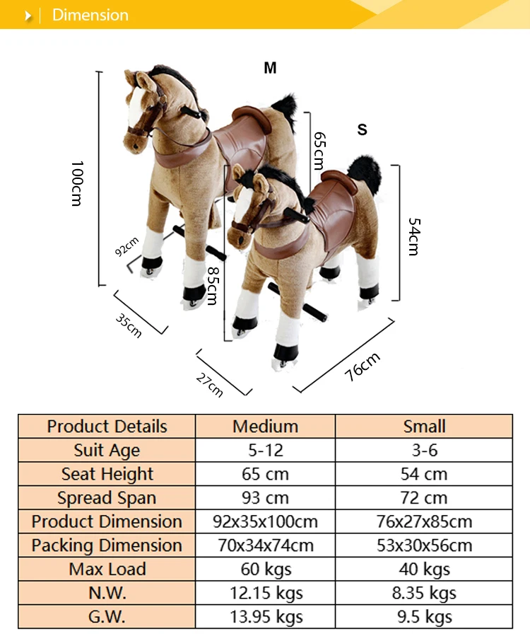 New Promotion animal ride on toys galloping horse toy