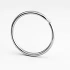 35mm Stainless Steel Split Key Rings Round Style Wholesale Keyrings for DIY