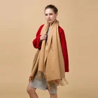 2019 new colors arrival China factory luxury handmade 100 cashmere pashmina wool shawl