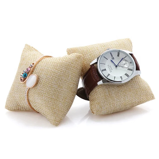 Hot Sale Velvet Watch Pillow SIlver Gray Bracelet Jewelry Display Tray Organizer, Black/jute/gray
Hot Sale Velvet Watch Pillow SIlver Gray Bracelet Jewelry Display Tray Organizer, Black/jute/gray