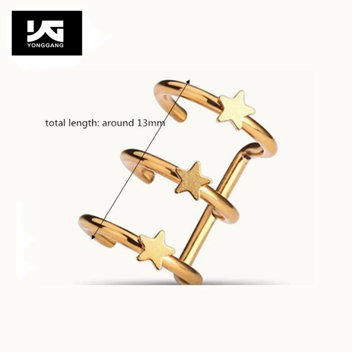 Hot Selling Thailand Cartilage Ear Cuff Clip On Earring, Silver,black,gold or customized 
Hot Selling Thailand Cartilage Ear Cuff Clip On Earring, Silver,black,gold or customized