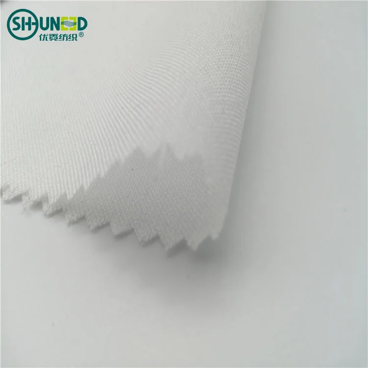 Chinese manufacturer coating fusing fabric plain weaving woven interlining