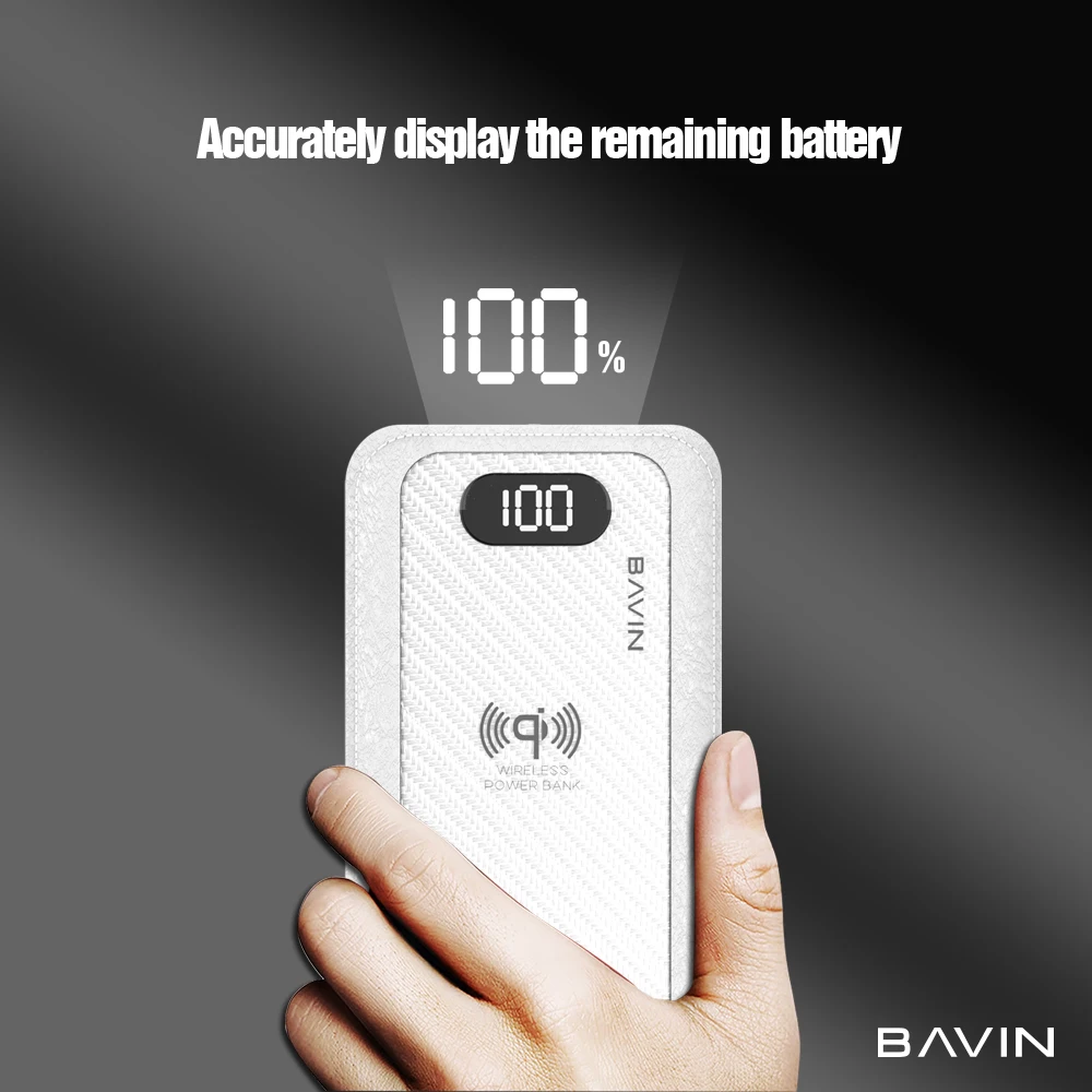 BAVIN wireless charger power bank 10000mah wireless power bank - ANKUX.COM