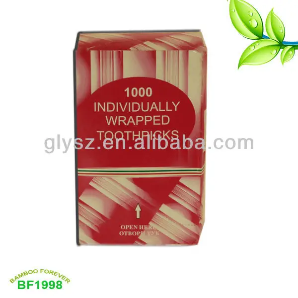 china mint cello wrapped toothpick