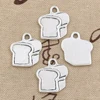 loaf of bread Charms Antique Tibetan silver loaf of bread charm pendants 20*18mm