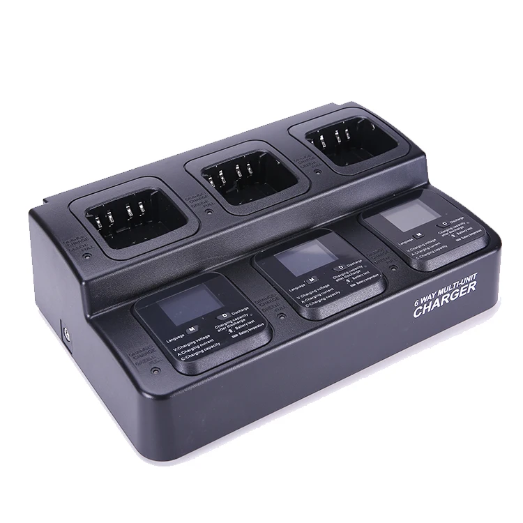 Replaceable slot type multi unit charger for walkie talkie battery Intelligent 3 way charging, Balck
Replaceable slot type multi unit charger for walkie talkie battery Intelligent 3 way charging, Balck