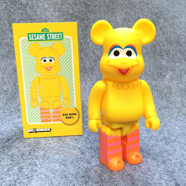 400% bearbrick Bear@brick Cosplay Sesame Street Big Bird PVC