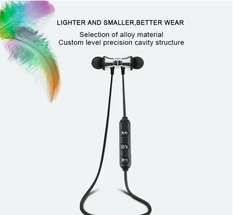 Sports headset wireless earphones sports high bass earbuds noise cancelling bass earbuds - ANKUX.COM