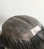 Best Natural Hailrine Gray Synthetic Hair Pieces Male Toupee with Underventing