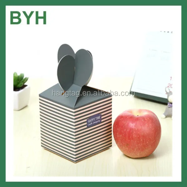 small christmas apple candy packaging folding gift boxes for boy