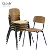 Factory wooden chair wholesale stackable school plywood chair student chair