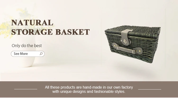 custom natural empty gift wicker willow christmas hamper basket