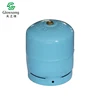 Custom label 2.75kg empty price stainless steel gas cylinder