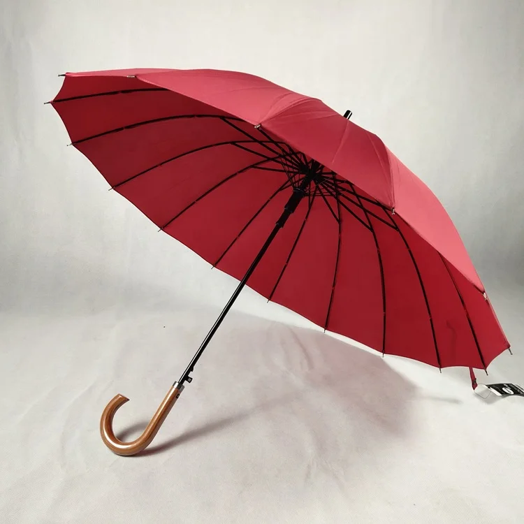 2019 factory price sun outdoor style wooden crooked handle 16k straight umbrella, Black;red;green;blue and customized
2019 factory price sun outdoor style wooden crooked handle 16k straight umbrella, Black;red;green;blue and customized