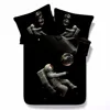 Astronaut floating in Space 3d Tencel Cotton bed set