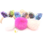 Rabbit Key Chain Fur Pom Keychain Wedding Small Gift Useful Hot New Product For 2018