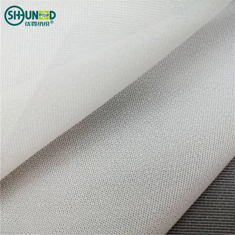 OEKO Certificated PA Wet Treatment Full Tricot Broken Twill Fusible Woven Fusing Interlining Woven Fabric Interlinings & Linings