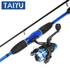 1.8m 2section cheap spinning fiberglass lure fishing rod and reel set combo