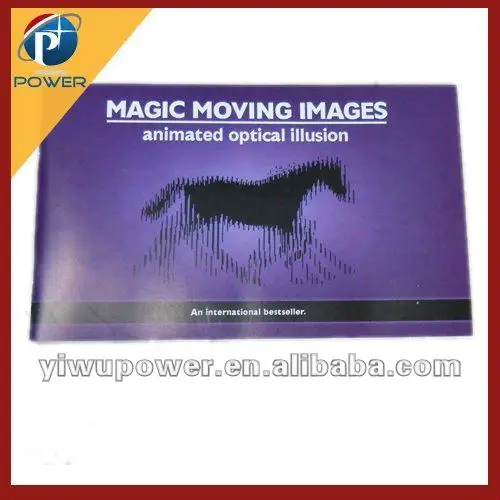 Thick Moving images animation optical illusion book