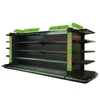 Modern customized shop furniture cosmetic glass display shelves with light bar
