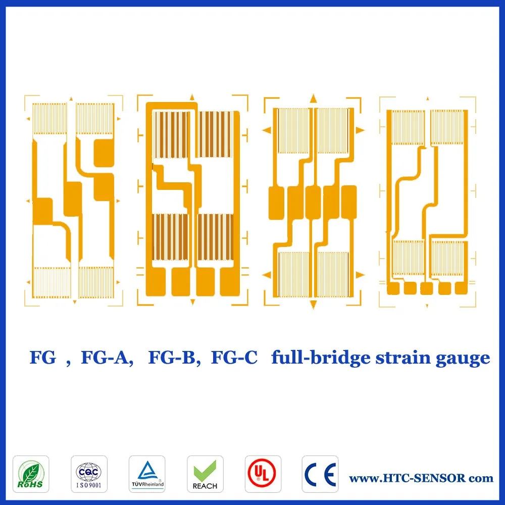 strain gauges, fg full bridge strain gauges for high precious transducer sensor
