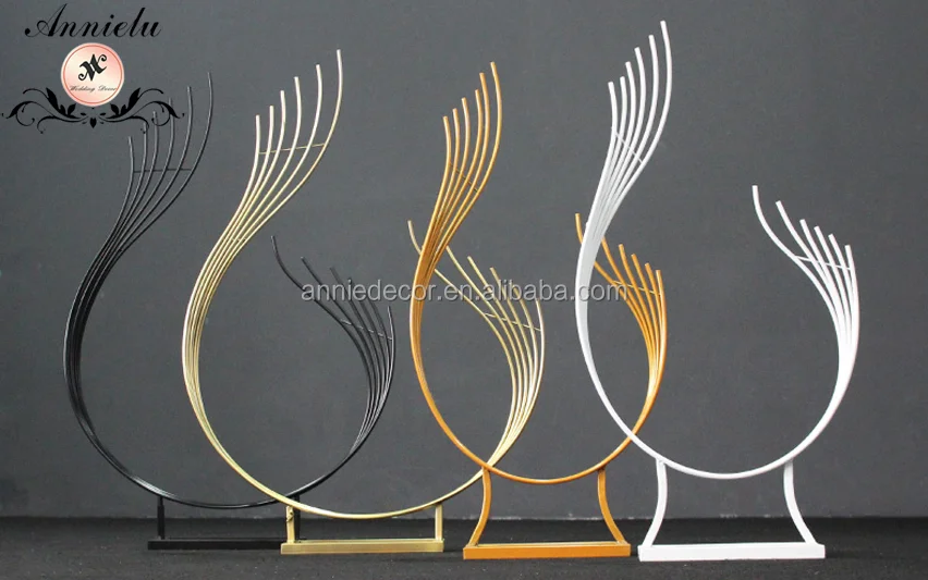 wedding centerpieces metal elegant peacock flower stand holders weddings decorations