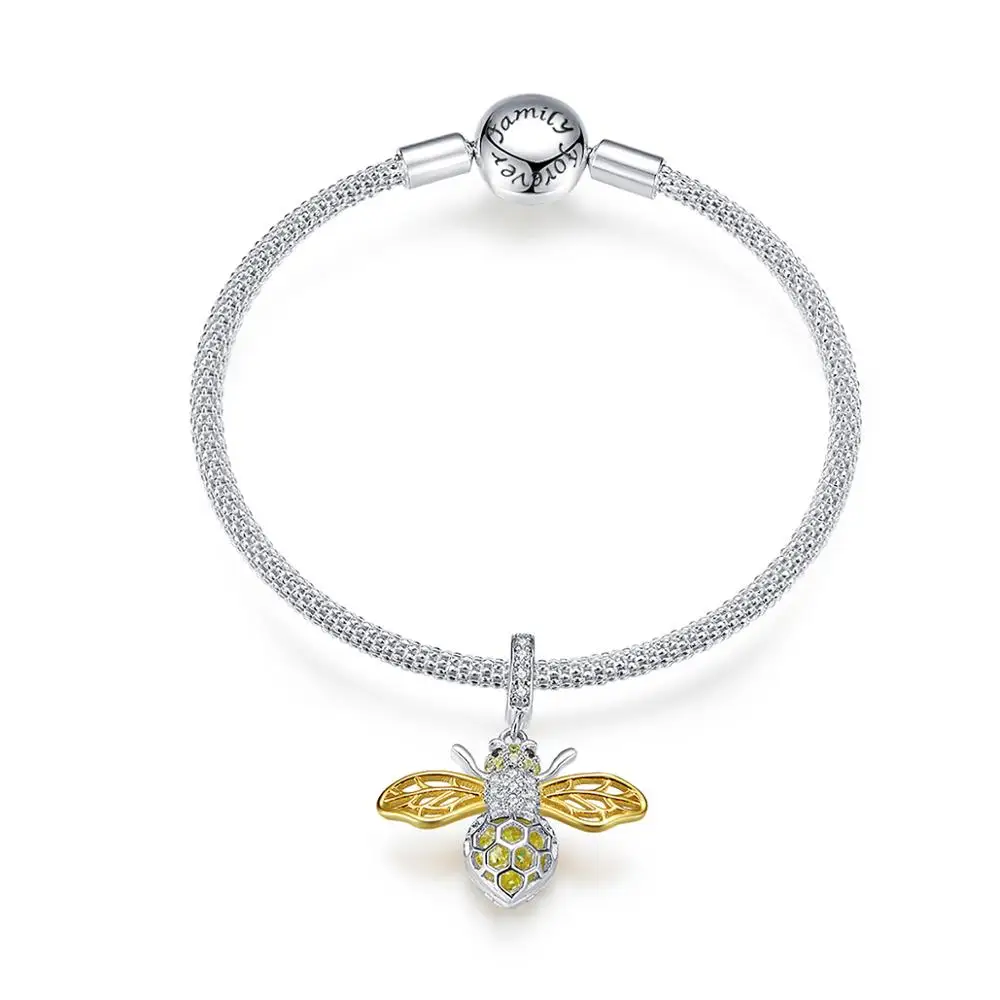 New Arrival Original Design Queen Bee Pendant Charm Bracelet DIY Sterling Silver 925 Charm Bracelets
New Arrival Original Design Queen Bee Pendant Charm Bracelet DIY Sterling Silver 925 Charm Bracelets