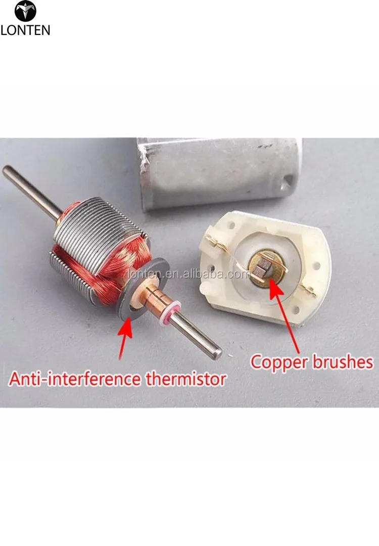 1pc 130 Motor DC 6V-12V 7800RPM Metal Speed Encoder Tachometer Motor AB Phase 49mm Length