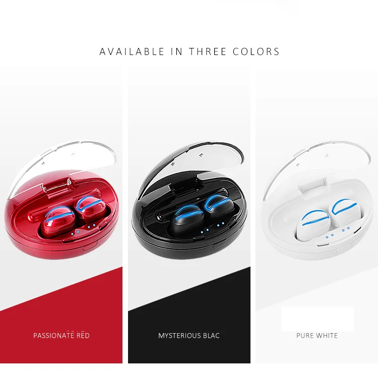 2019 Newest Sweatproof Hands-free Mini TWS Earphones BT 5.0 True Wireless Earbuds - ANKUX.COM