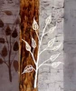 Excellent hand painted hotel decor modern tree picture canvas painting abstract ct-311
