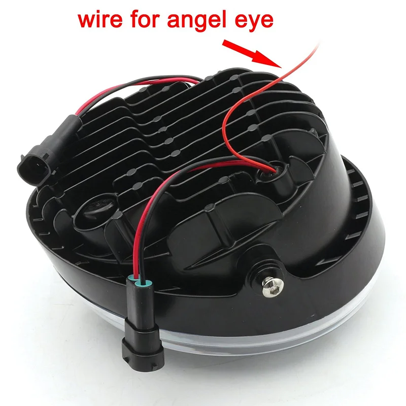 New Angel Eye LED Headlight For Harley Davidson VRSCA V-Rod VRod (Black)  d.jpng