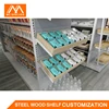 2019 Popular Wooden Retail Store Display Shelving System& MINISO Style store wooden shelf