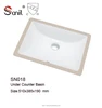 SN018 CUPC bathroom used under counter installation ceramic washbasin