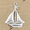Fashion sailing ship sailboat Charms Antique Tibetan silver sailing ship sailboat charms pendants 49*39mm