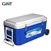 80L large capacity plastic insulation ice cooler box with wheels