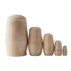 Hot selling DIY wood color handmade blank nested doll