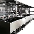 The factory directly supplies five trough automatic ultrasonic cleaning machine ultrasonic cleaning equipment