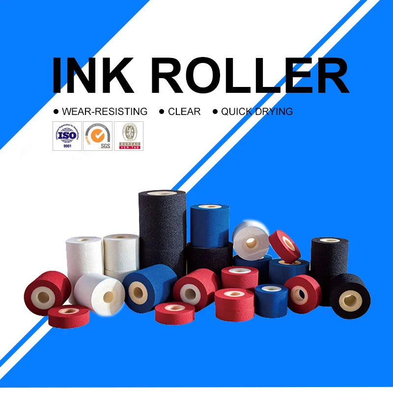 XJ Hot Ink Roller Customizable Size 36mm x 16mm White Color Dry Ink Roller for Batch Code Printer