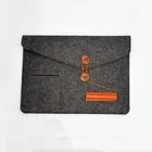 Waterproof portable envelope style 13" gray felt laptop sleeve case bag for 13 inch notbook tablet pc