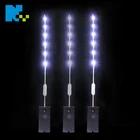Led ストリップライト電池コントローラ充電式リモコンの電池操作 rgb 0805 3528 led ストリップ
