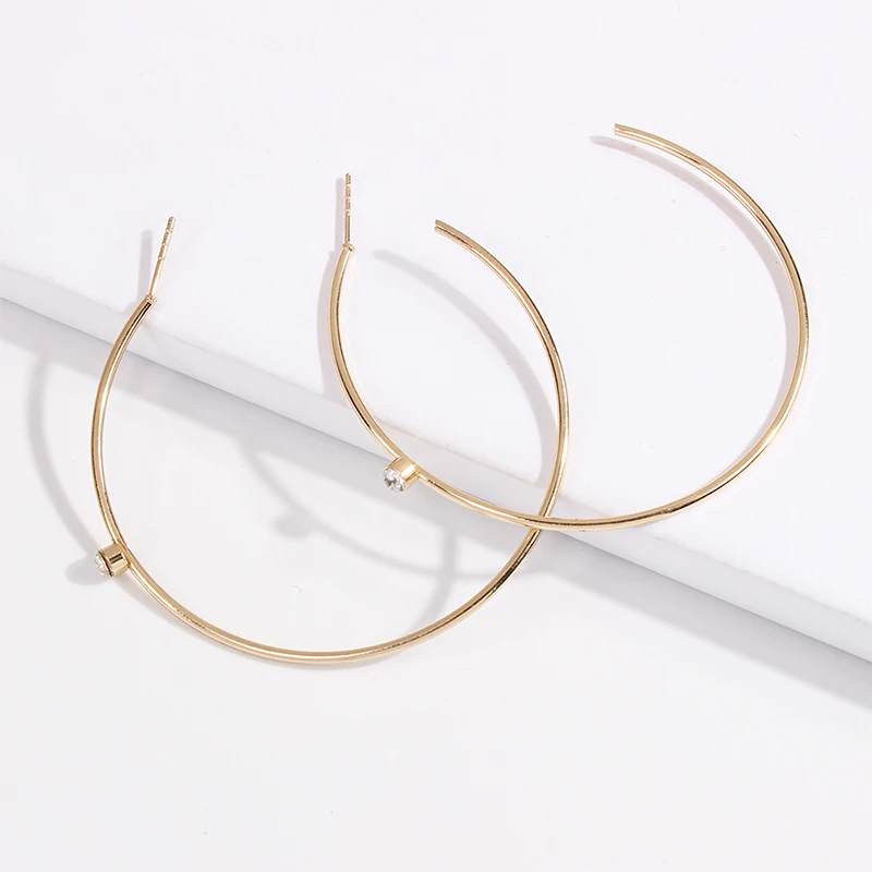 Simple drop zircon gold color hoop earrings for women fashion statement minimalist hoop earrings women
Simple drop zircon gold color hoop earrings for women fashion statement minimalist hoop earrings women